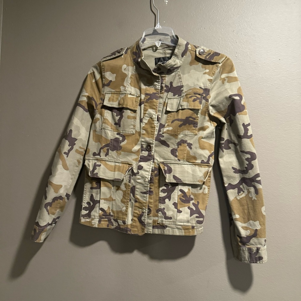 Sanctuary Camouflage Moto Jacket Size Medium